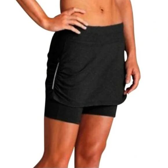 Athleta Women's Contender 2-in-1 Athletic Skort Size Small Workout Gym Neutral - Picture 3 of 13